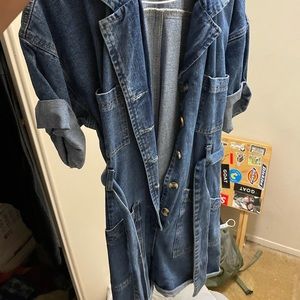 Denim romper
